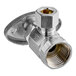 A stainless steel Eastman angle stop valve with a threaded nut.