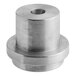 An Avantco tension guide bushing, a metal cylinder with a hole in the middle.