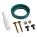 An American Standard green and white tank-to-bowl coupling kit with screws and a green rubber ring.