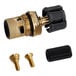 An American Standard brass cartridge kit with a black rectangular top and two screws.