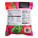 A white bag of Pitaya Foods frozen dragon fruit snack-sized pieces with text and images.