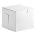 A Southern Champion white bakery box with a lid.