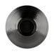 A close-up of a black Elite Global Solutions Pebble Creek bowl with a black circle.