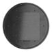 A black circular Lancaster Table & Seating Excalibur table top.