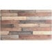 A Lancaster Table & Seating rectangular table top with a textured wooden plank finish.