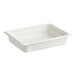A white plastic container with a handle.