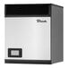 A stainless steel and black True Ice air-cooled ice machine.