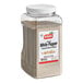 A plastic container of Badia ground white pepper.