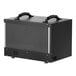 A black AlorAir commercial-grade dehumidifier with a metal grid on the front and handles.