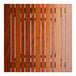 A square wood table top with a tigerwood grain pattern.