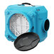 An AlorAir blue air scrubber box with a black lid.