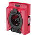 An AlorAir Zeus 900 red variable-speed air mover, a red and black electronic device.