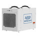 A white box with black handles for an AlorAir Sentinel HDI100 Commercial-Grade Dehumidifier with Pump.