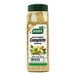 A white bottle of Badia Complete Seasoning with green and yellow text.