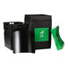 A black Commercial Zone square compost bin with a green canopy top.