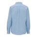 A back view of a light blue Edwards Oxford dress shirt with long sleeves.