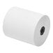 A close-up of a roll of white Point Plus thermal paper.