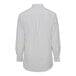 A back view of a Edwards light gray long sleeve Oxford dress shirt with buttons.
