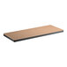 A rectangular particleboard shelf with black edges designed for heavy-duty boltless shelving units.