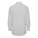 A back view of a light gray Edwards Oxford dress shirt with long sleeves and buttons.