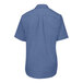 A back view of a men's French blue short sleeve Edwards oxford dress shirt.