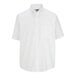 A white Edwards men's short sleeve dress shirt with a pocket.