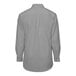 The back of a grey Edwards Oxford dress shirt with long sleeves.