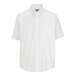 A white Edwards short sleeve Oxford dress shirt with a pocket.