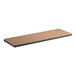 A rectangular particleboard shelf with a black edge, designed for heavy-duty boltless shelving units.