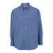 A Edwards French Blue long sleeve button up shirt.