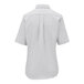 The back of a light gray Edwards Oxford dress shirt with short sleeves.