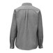 A back view of an Edwards women's gray Oxford dress shirt with buttons.