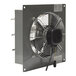 A close-up of a Canarm metal 2-speed standard wall exhaust fan.