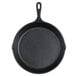An Elite Global Solutions black faux cast iron fry pan.