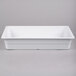a white rectangular object with a black background