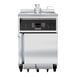 A Giles liquid propane gas kettle fryer with a stainless steel top.