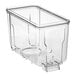 A Galaxy clear polycarbonate bowl with a clear lid.
