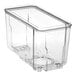 A Galaxy 3 gallon clear polycarbonate bowl with a clear bottom.