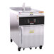 A Giles commercial electric kettle fryer with a stainless steel cabinet.