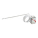 A small metal Estella Caffe thermostat with a long wire.