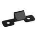 A black metal Avantco night curtain hook with two holes.