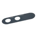 A black rectangular silicone cap with two white circles.