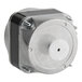 A small metal Avantco condenser fan motor with a white circle.