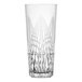 A Libbey Tritan plastic beverage glass with a curved design.