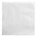 A white Hoffmaster square dinner napkin with a pattern.