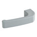 A grey plastic handle for a cheese grater.