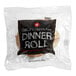 A black plastic bag of OMG...It's Gluten Free white dinner rolls with white text.