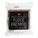 An OMG...It's Gluten Free fudge brownie in a plastic wrapper with white text.