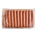 A package of Hebrew National 6" beef franks in plastic wrap.