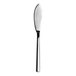 A silver fish knife with a long handle and a long blade.